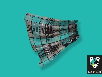 Grey Tartan Wuff Buff Neck Gaiter for Humans and Dogs